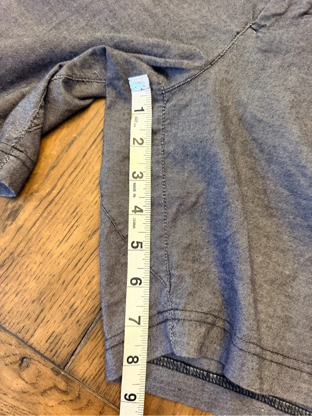 Lululemon Men’s Commission Shorts  Gray Chambray Size 34 8”